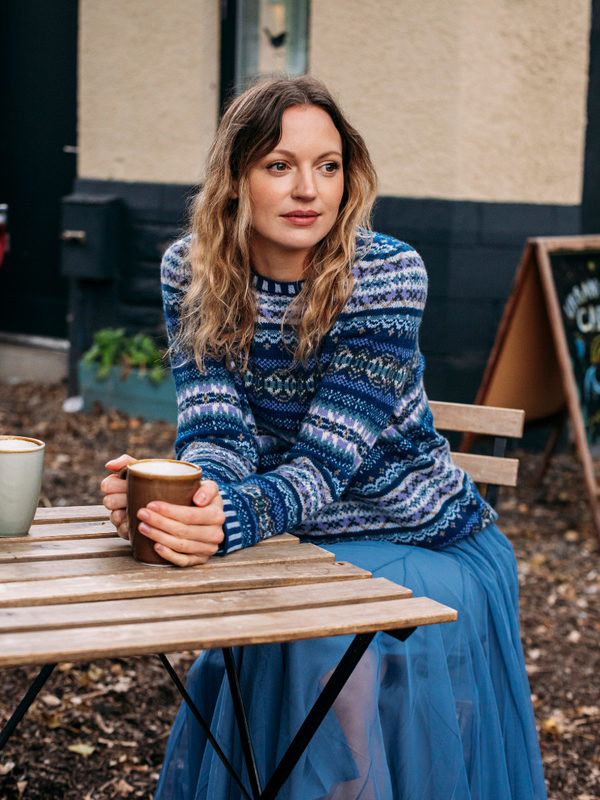Women's Kinross Sweater Sapphire