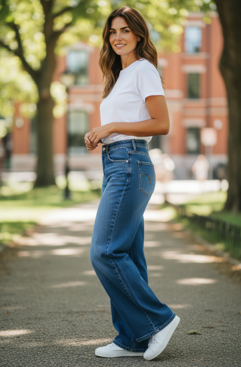 Pantaloni Zelda Donna Open Blue