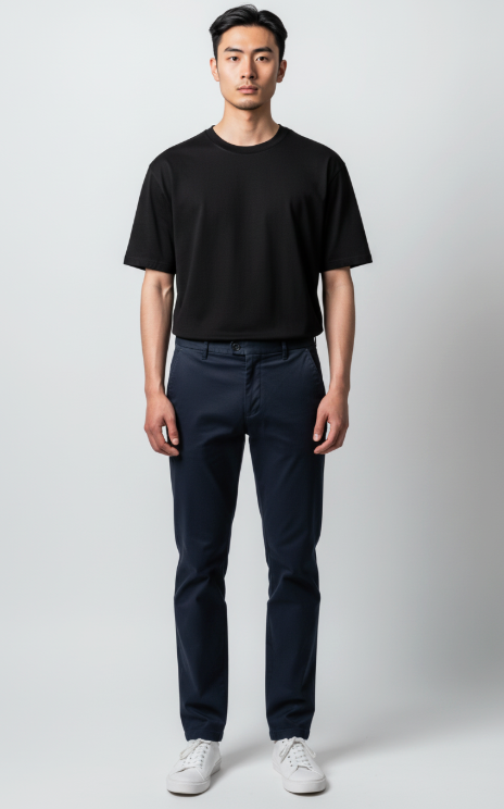 Pantaloni Chino Conduit Uomo Blue Navy Read