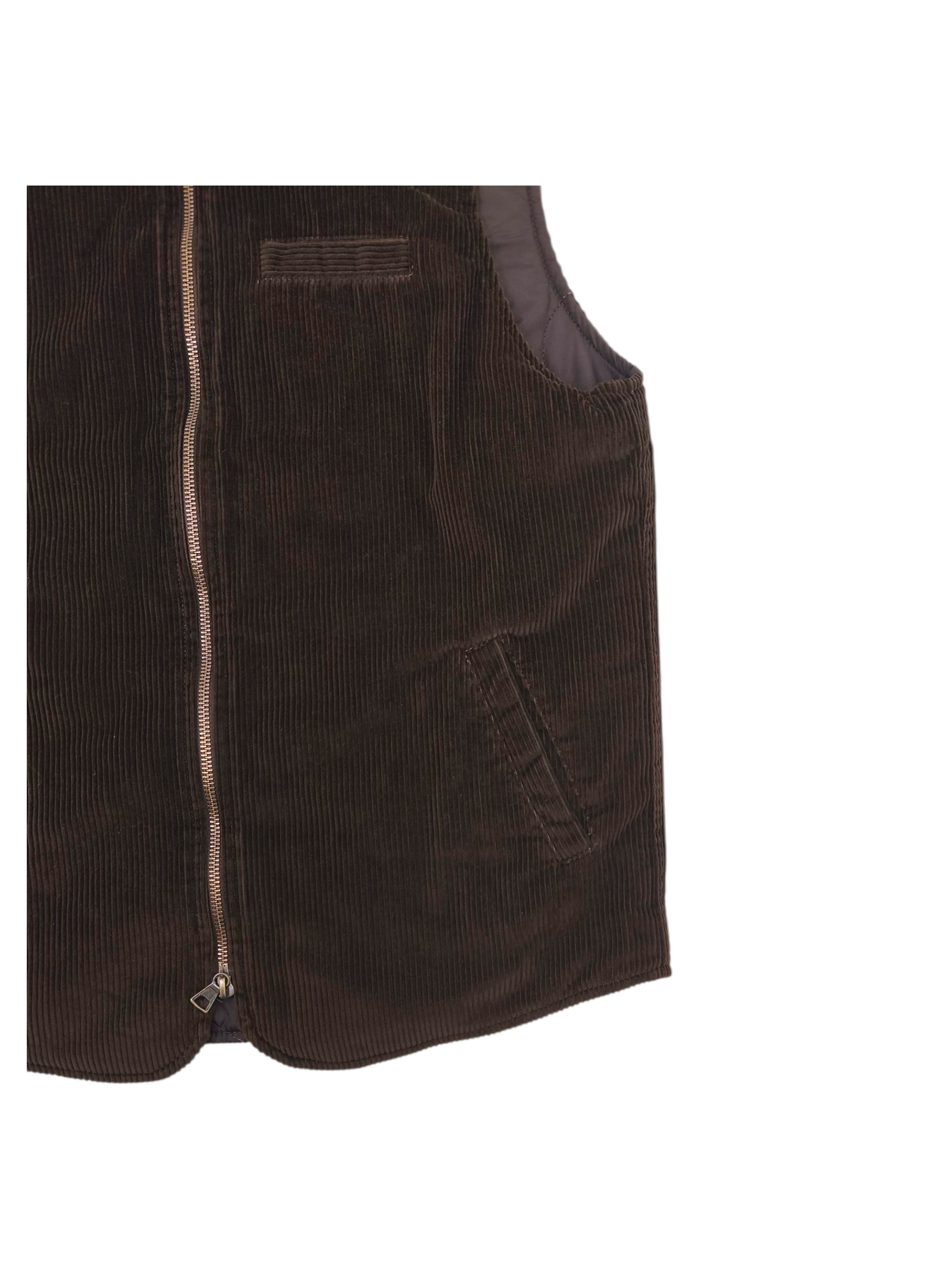 Gilet Velvet Trapunta Bear Uomo Brown