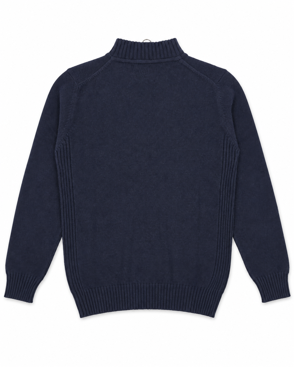 Maglia Essential Lambswool Zip Uomo Navy