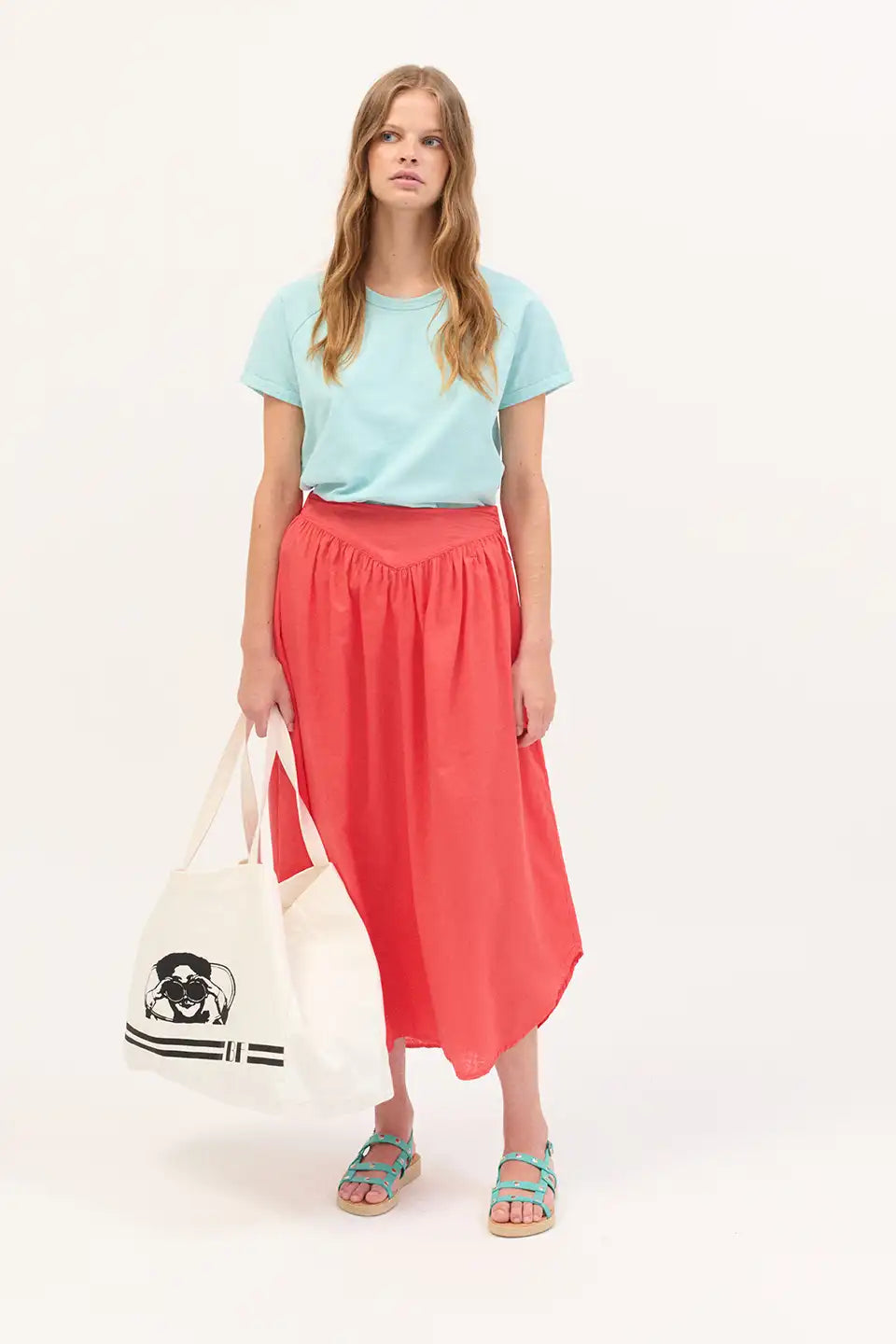 Gonna Faustina Donna Red
