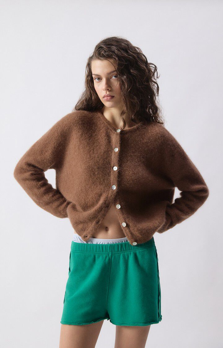 Frau Vitow Strickjacke Chocolat Melage