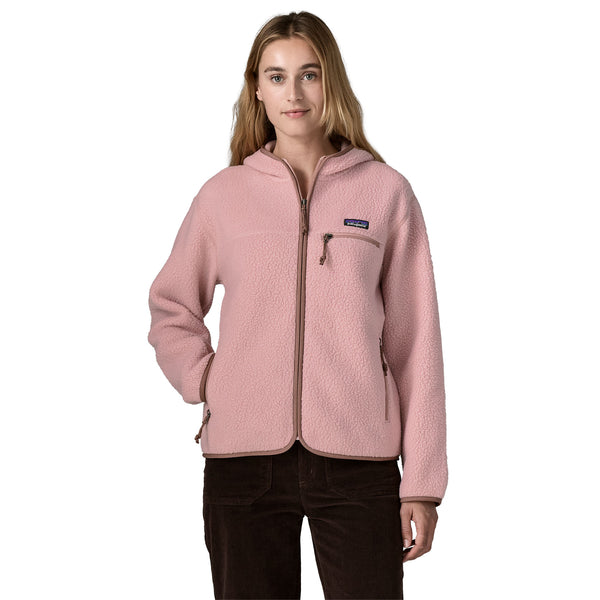 Women's Reto Pile Hoody Jumper Fuzzy Mauve