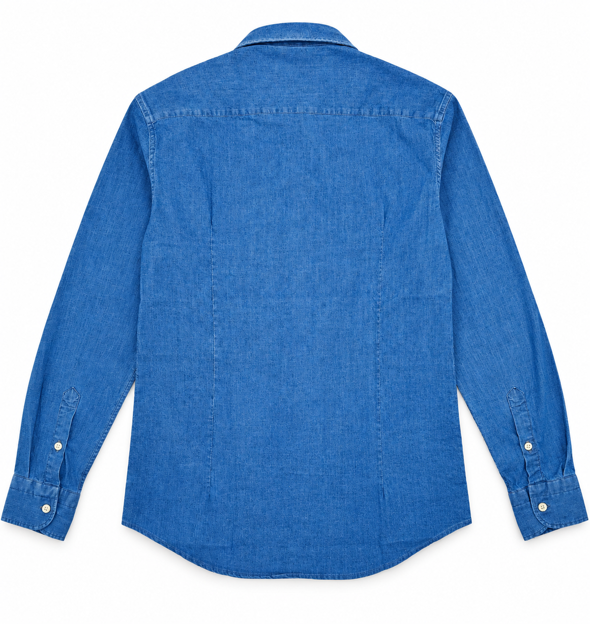 Mann Simo Jeans Hemd Medium Blue