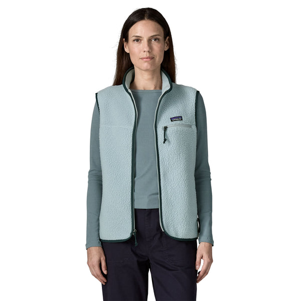 Gilet Retro Pile Donna Virtually Blue