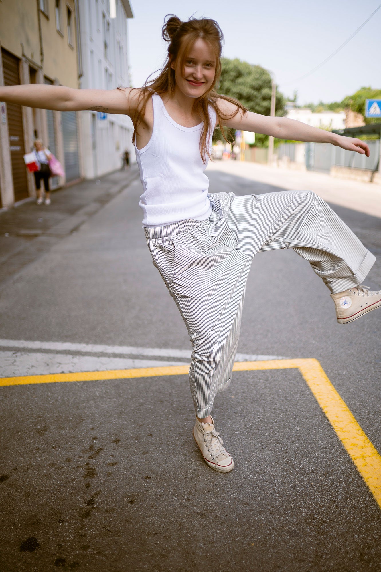 Pantaloni The Perp 169 Donna Navy/White