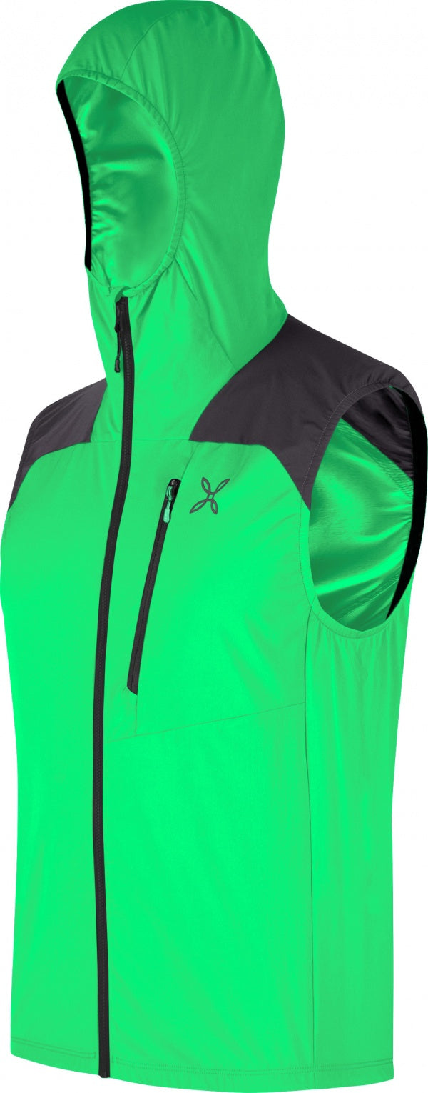 Gilet Rise Hooded Uomo Vibe Green/Antracite