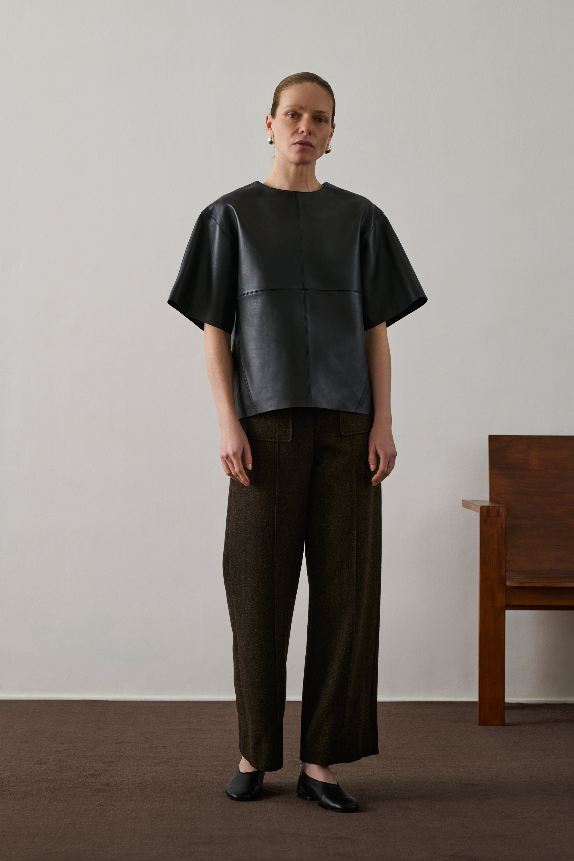 Pantaloni Harry Donna Kaki/Noir