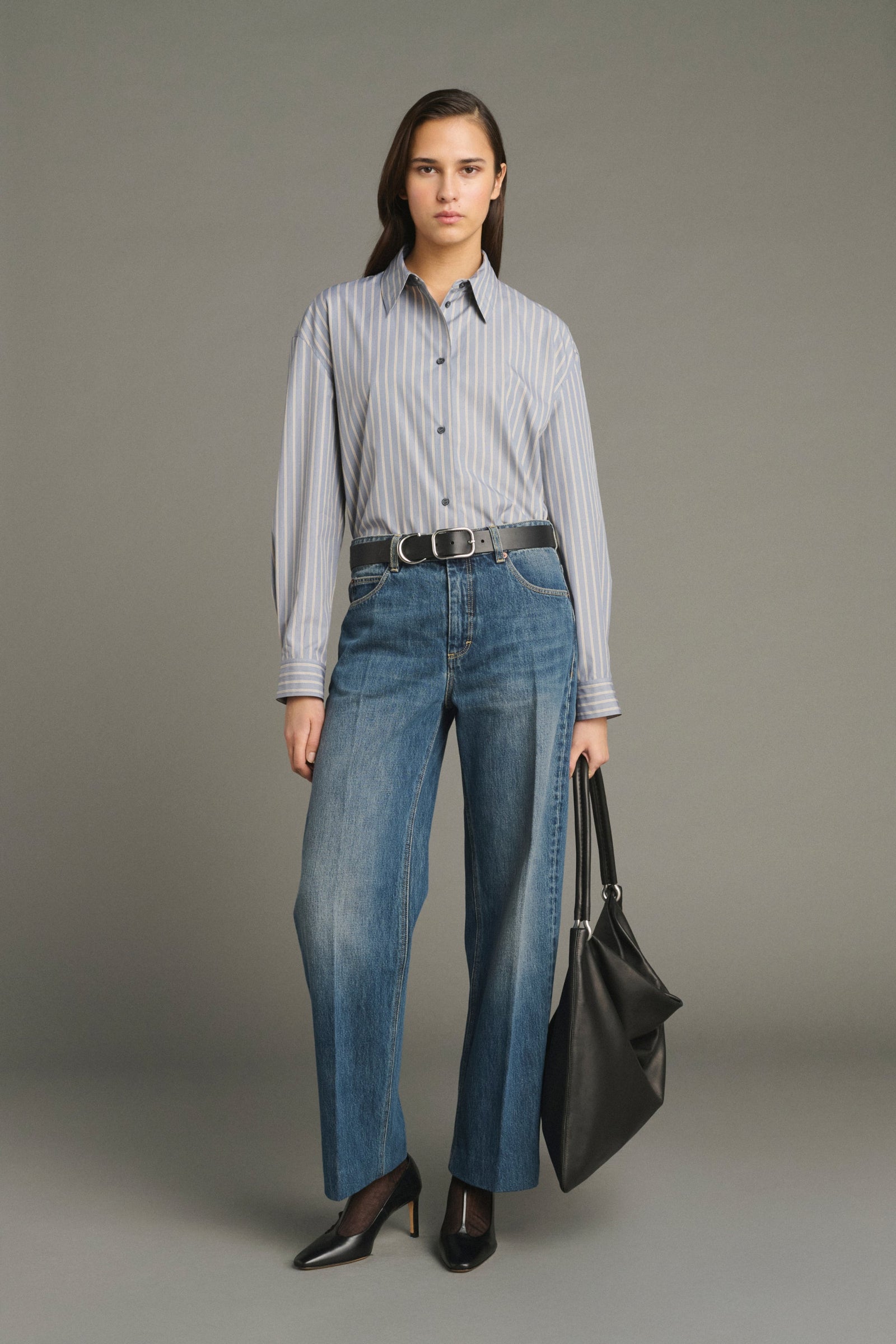 Pantalon Jerry Mujer Denim Blue Délavé