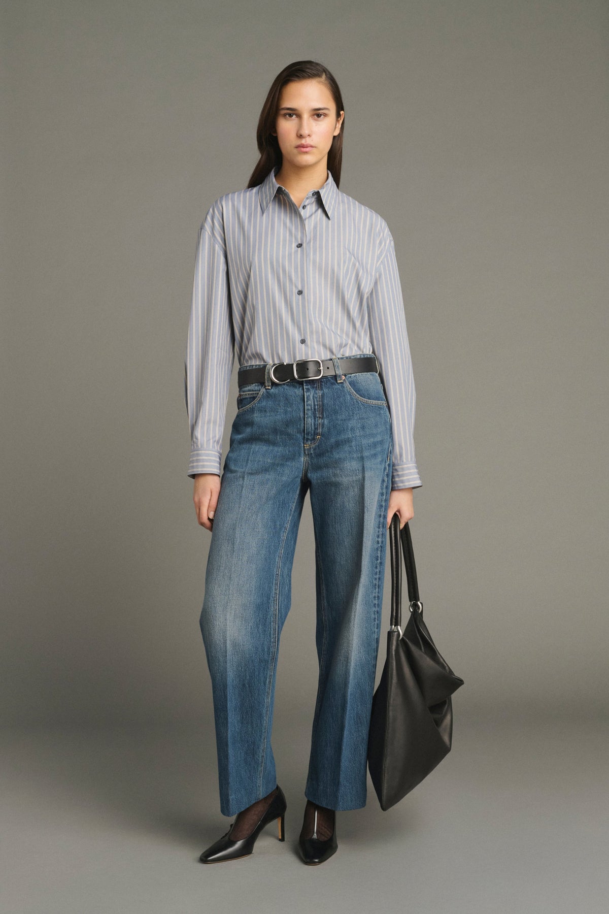 Pantaloni Jerry Donna Denim Blue Délavé