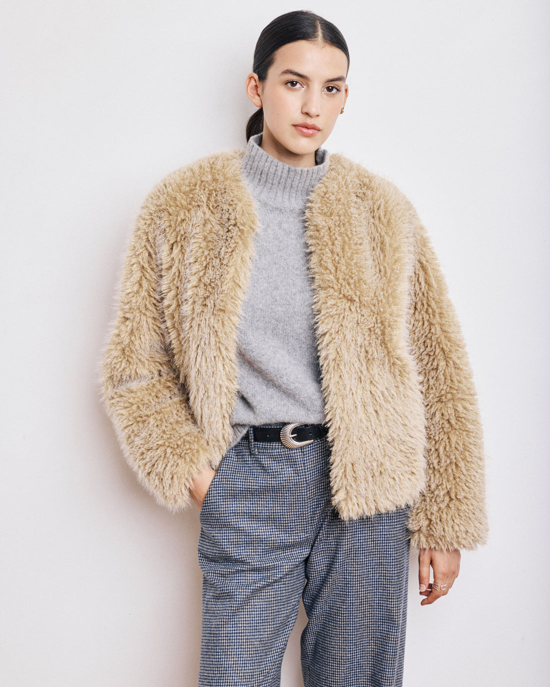 Frau Vivette Jacke Beige