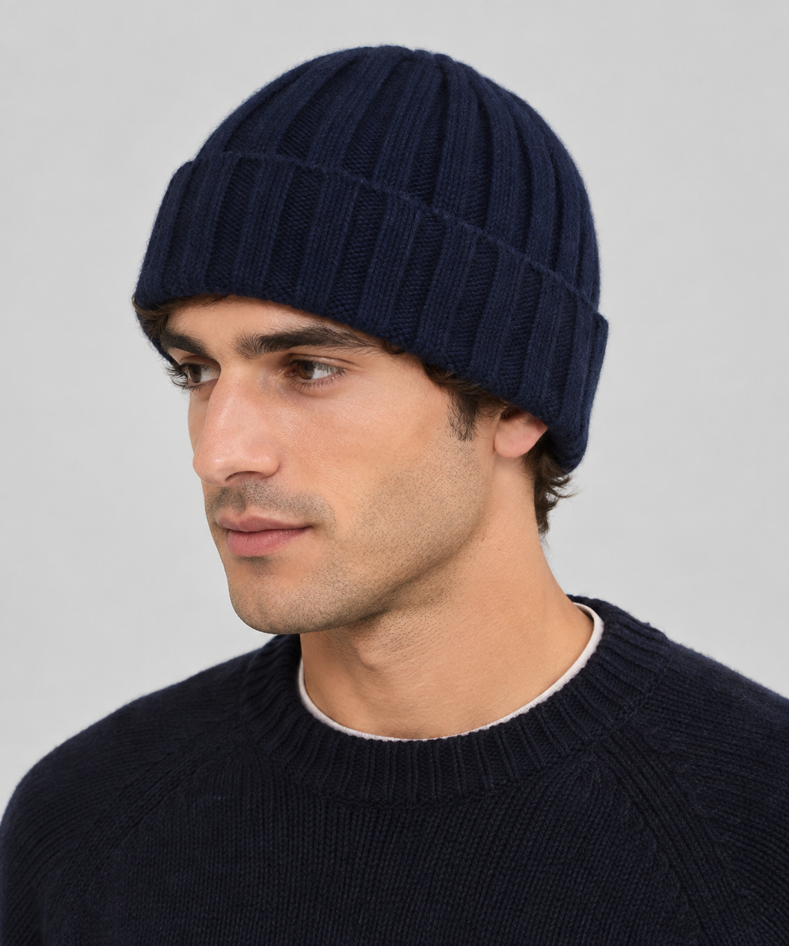 Cappello Bixio Cashmere Navy