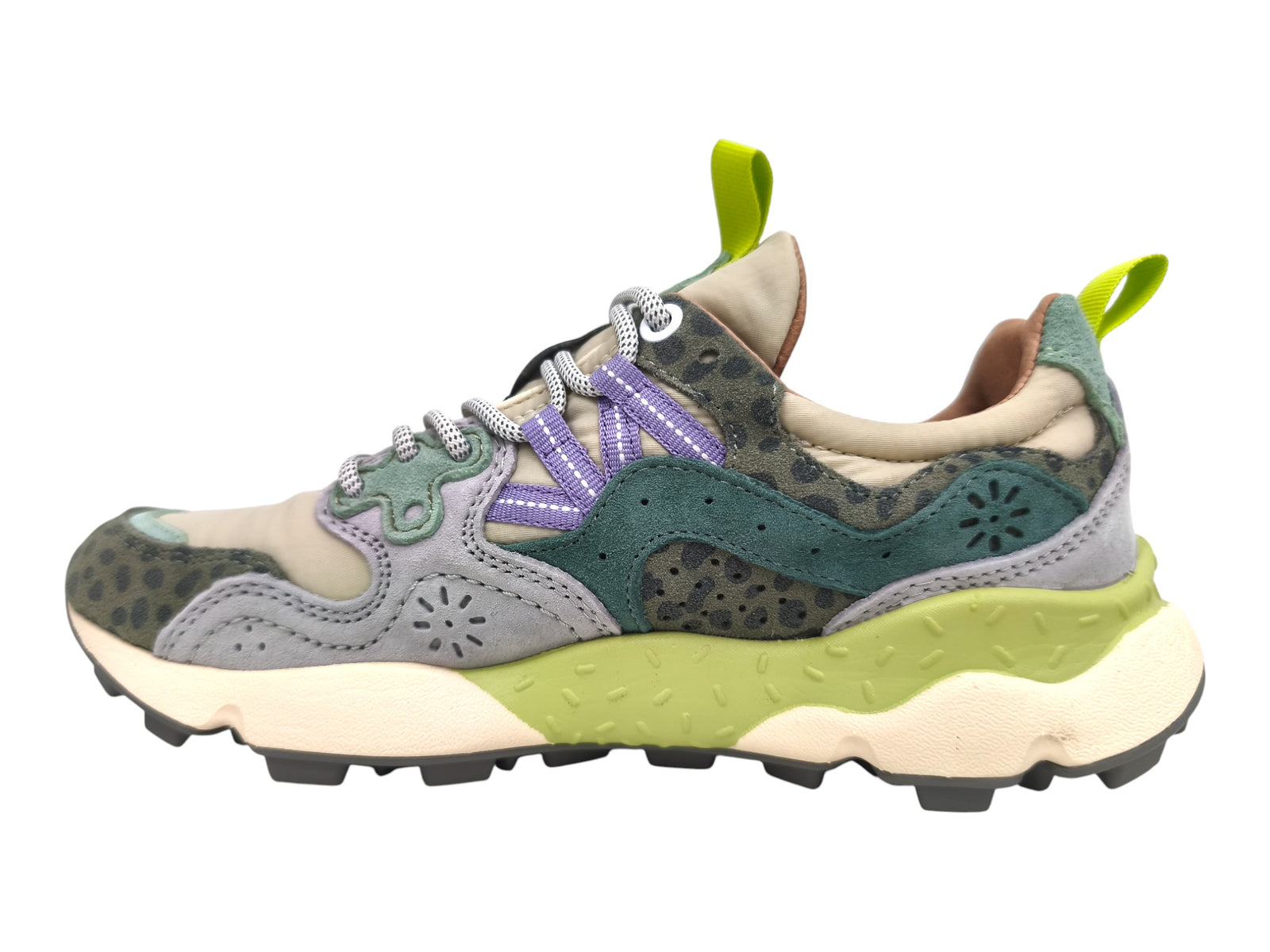 Scarpe Yamano 3 Animalier Donna Taupe/Green Bottle