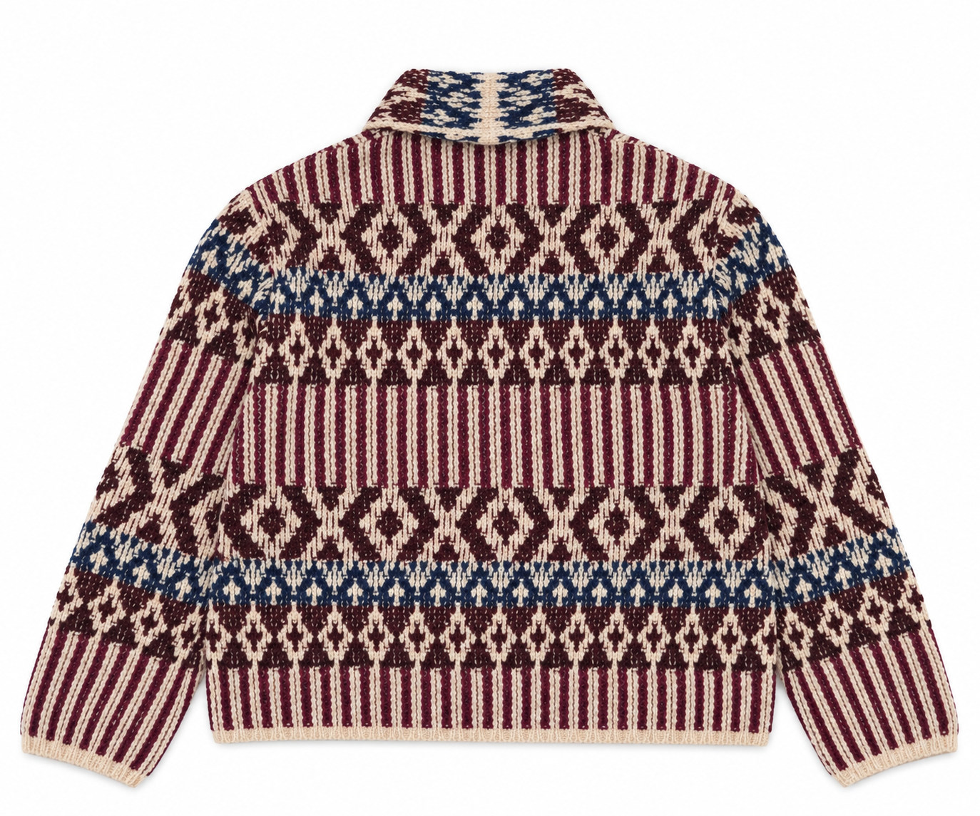 Maglia Folk 6 Donna Wine/Indigo