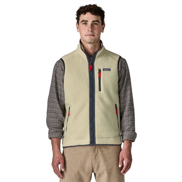 Mann Retro Pile Weste Pelican/Smolder Blue