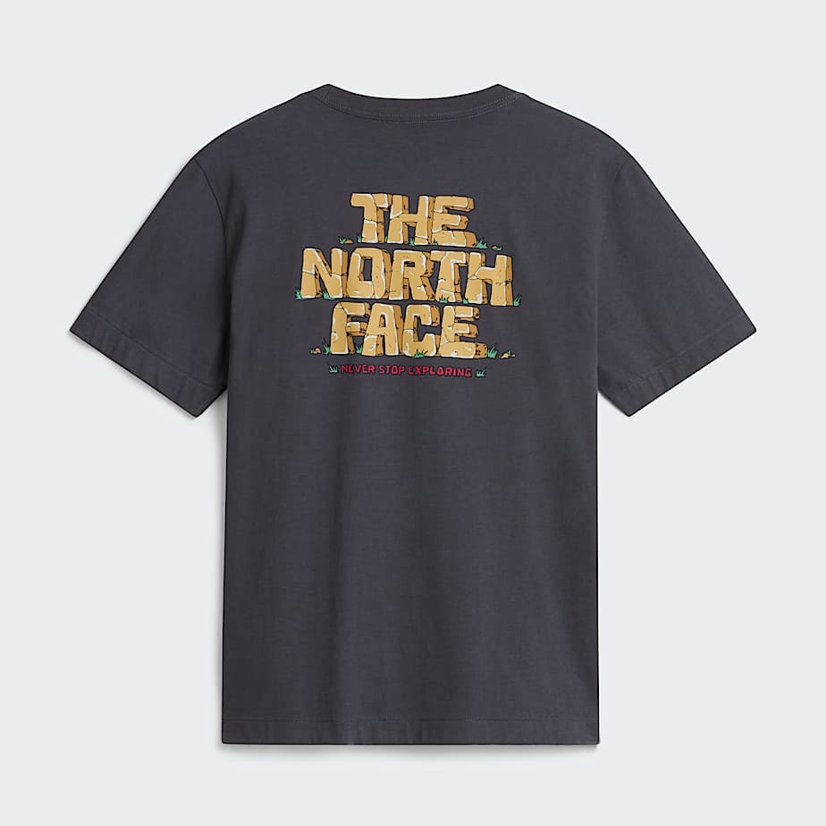 T-shirt Stone Logo Relaxed Anthracite Grey