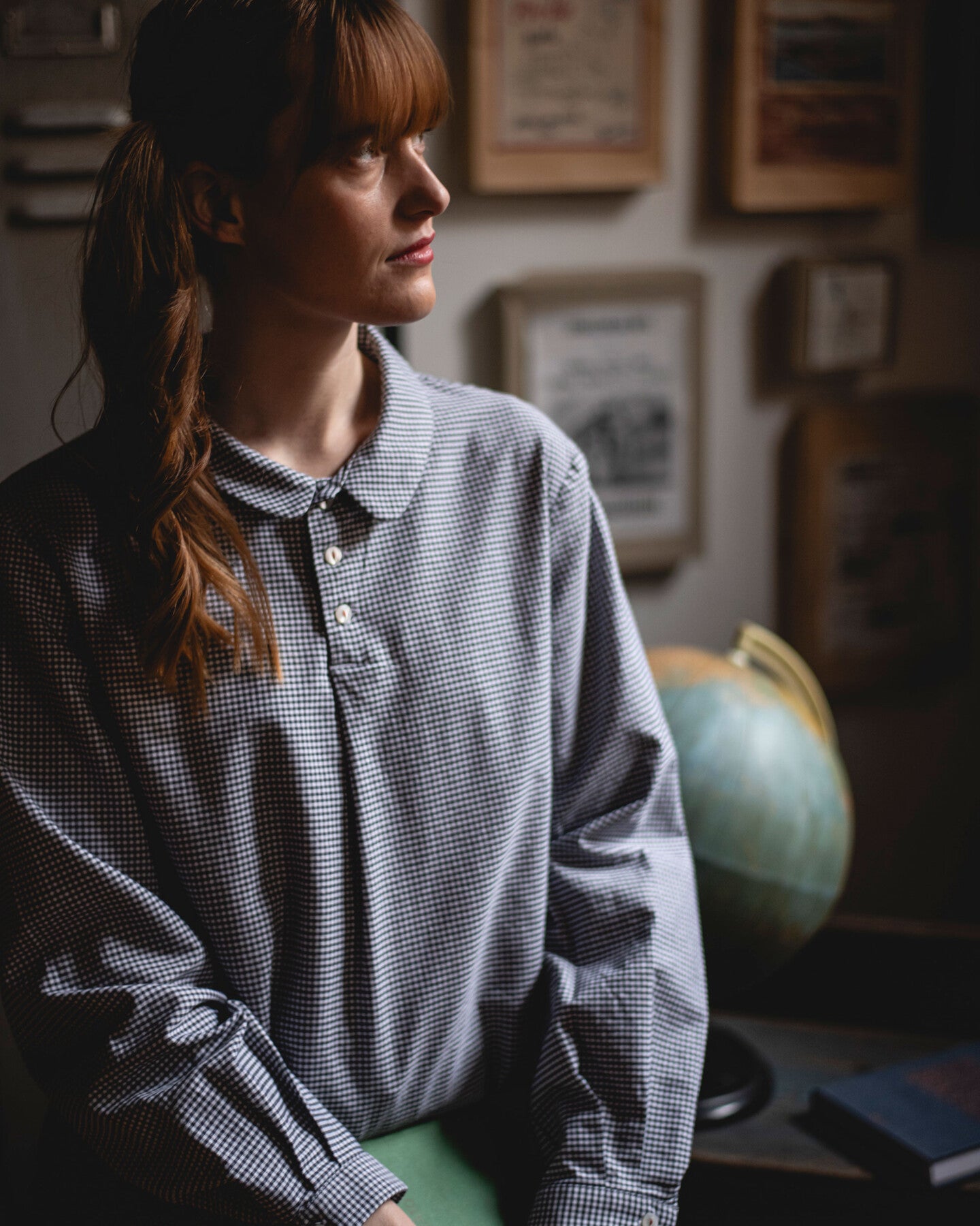 Frau 142 Hemd Black Check