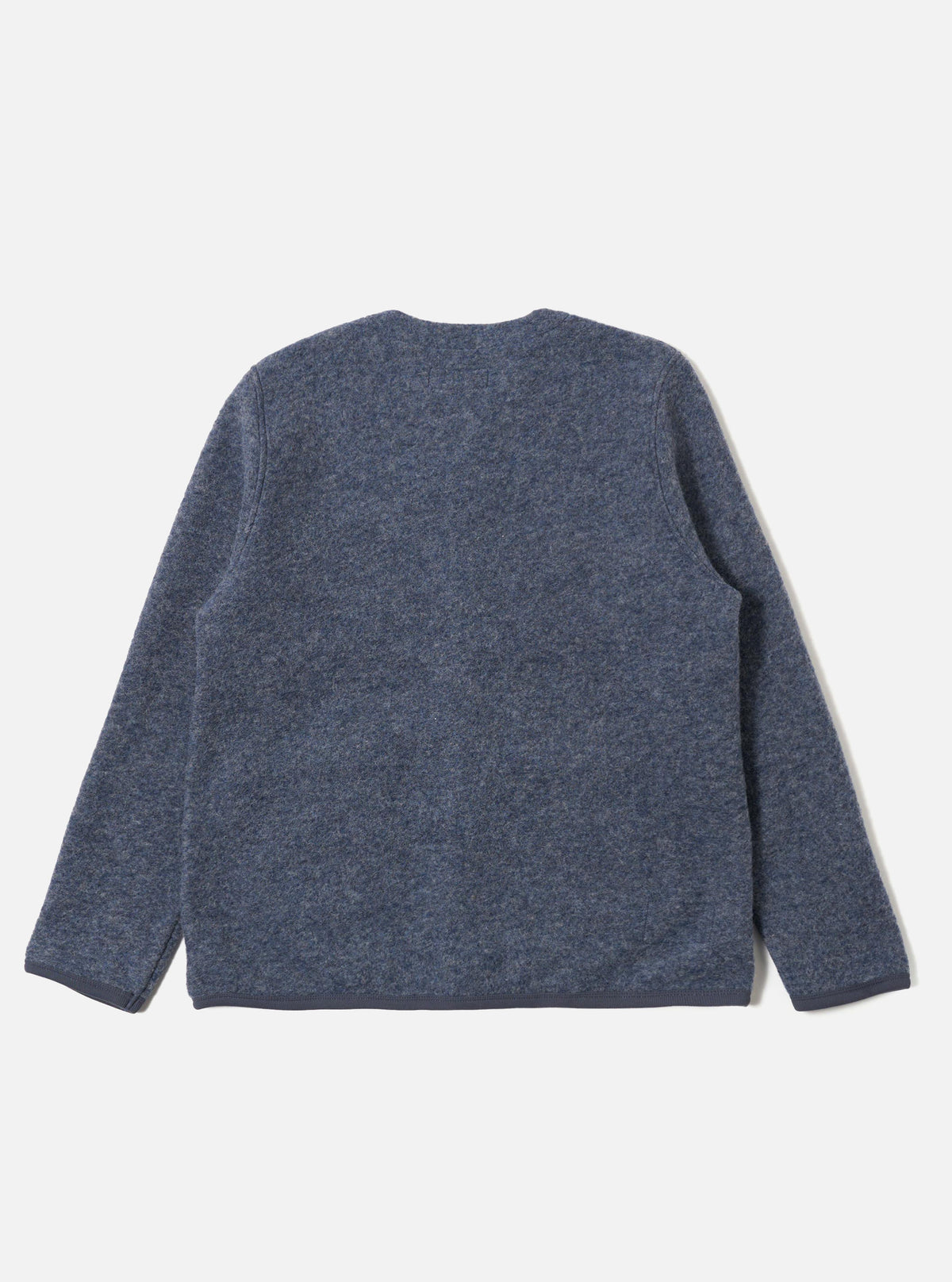 Cardigan Wool Fleece Homme State Blue