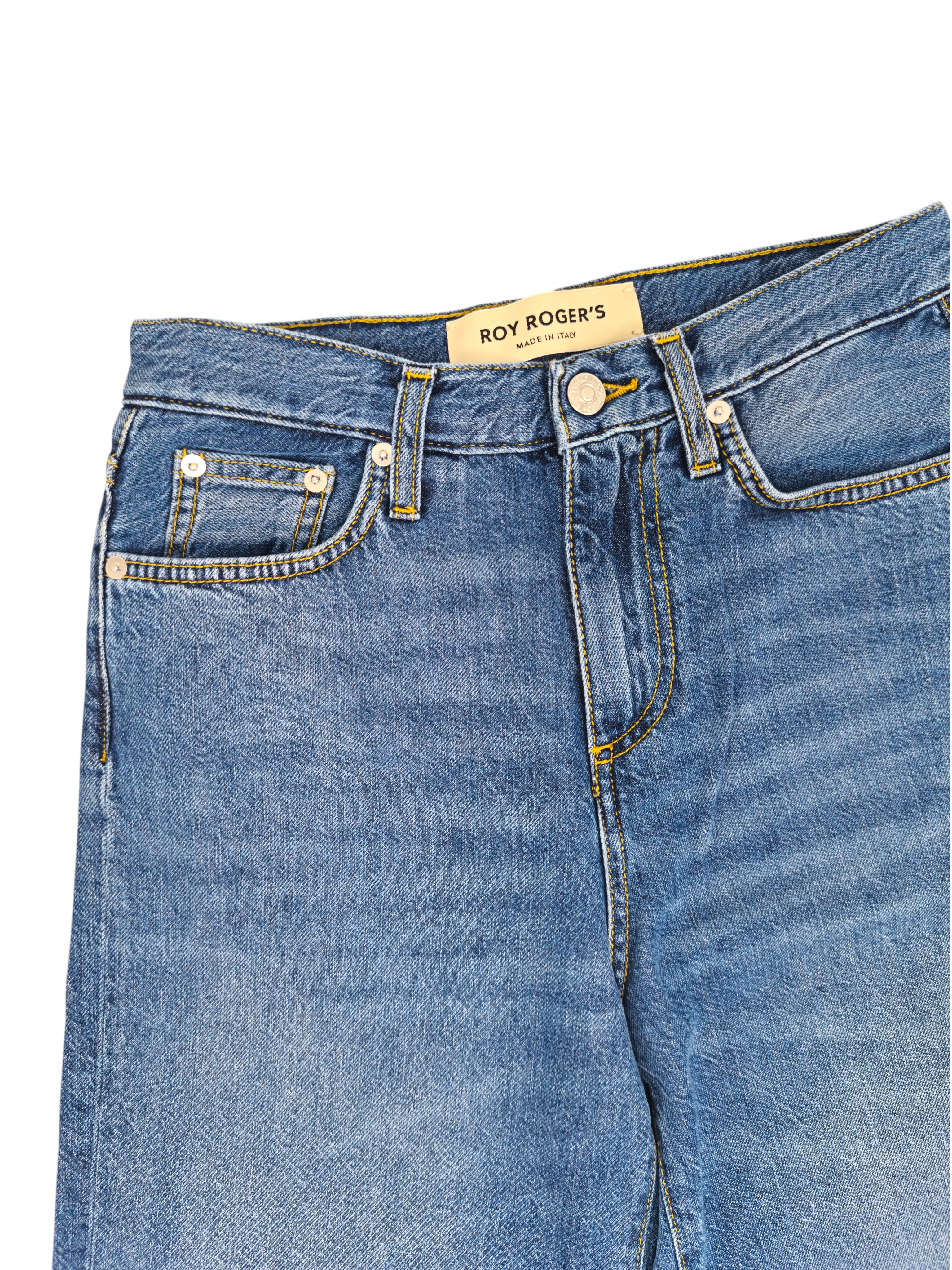 Pantaloni Marta Cotton Linen Donna Denim Kir Royal