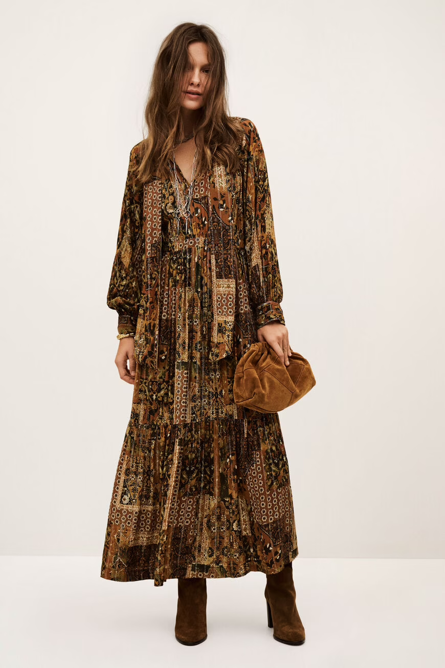 Frau Pierta Kleid Ocre
