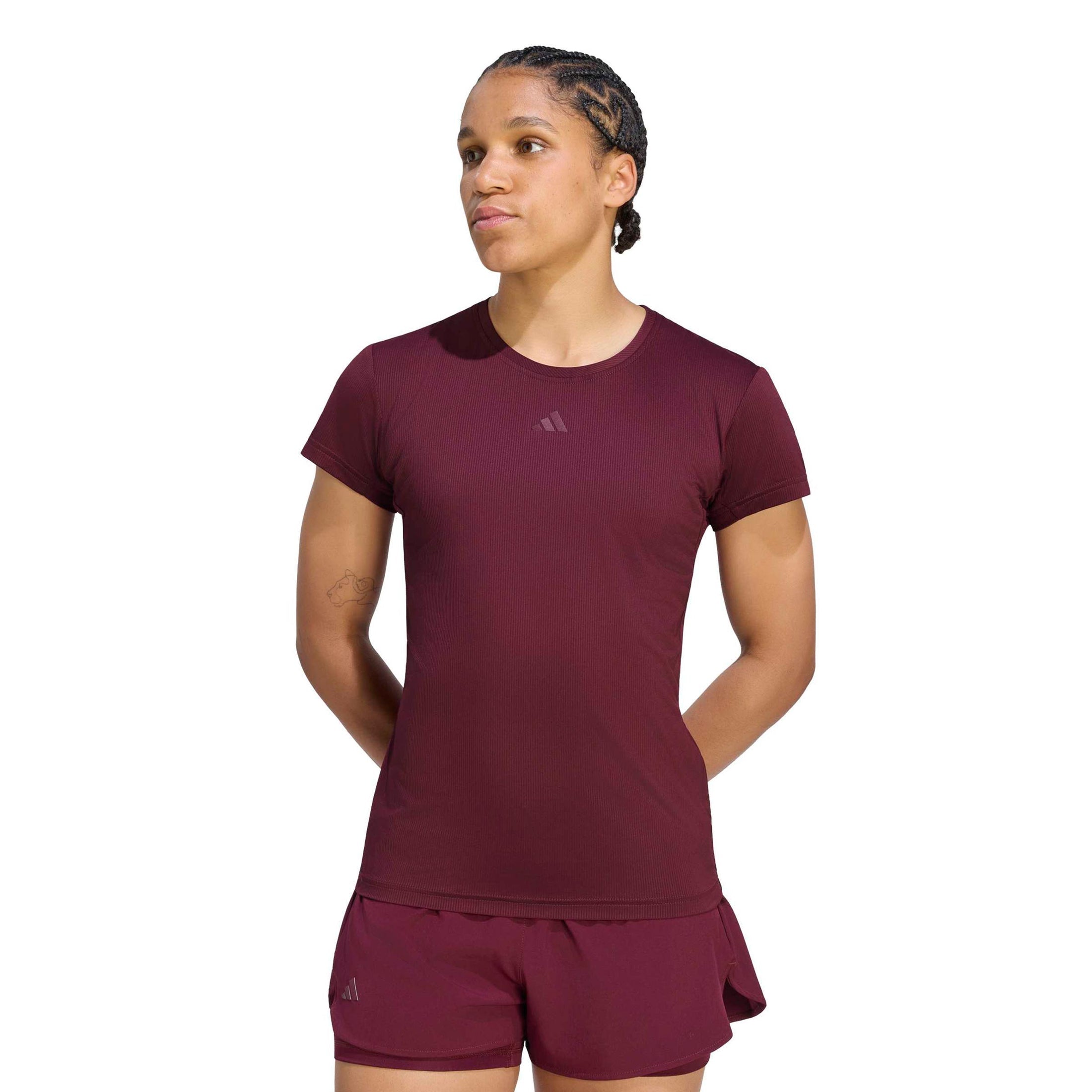 T-shirt Freelift Femme Maroon