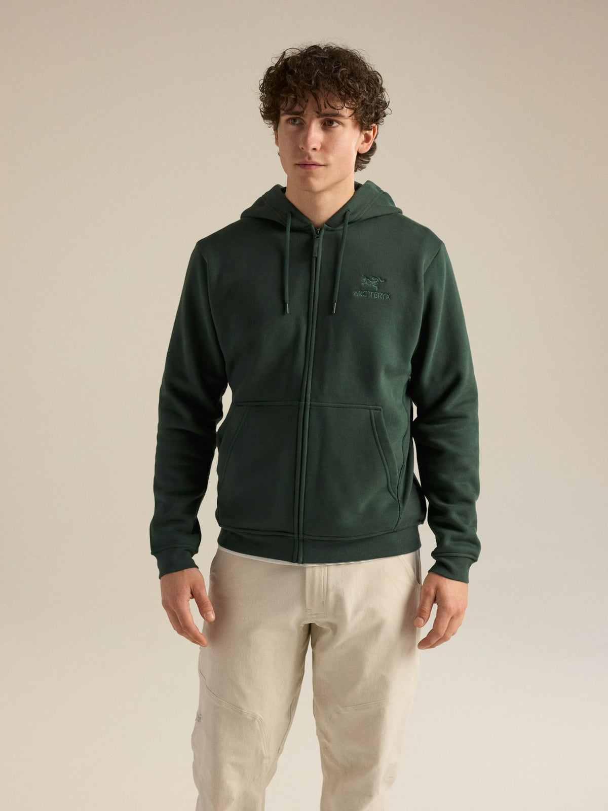 Mann Emblem Fleece Full ZIp Hoody Kapuzenpullover Dark Jade