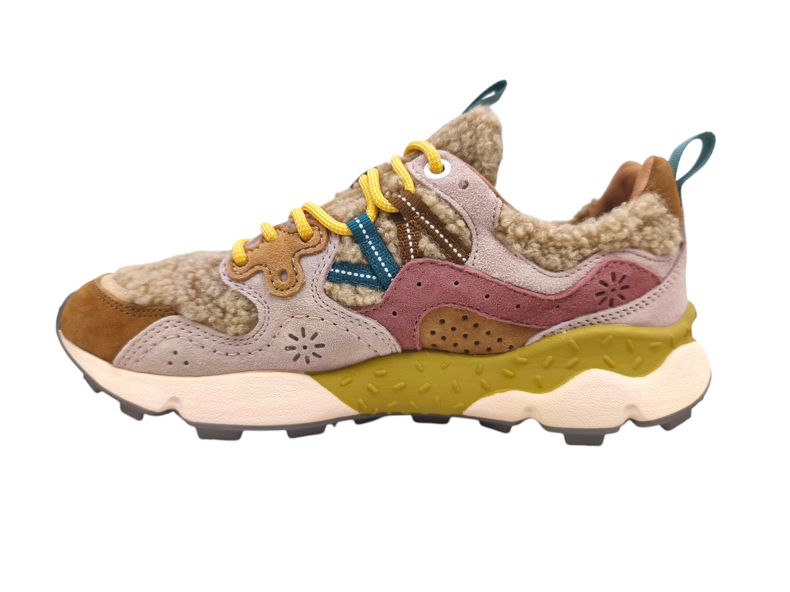 Zapatillas Yamano 3 Teddy Mujer Light Brown/Rose/Beige