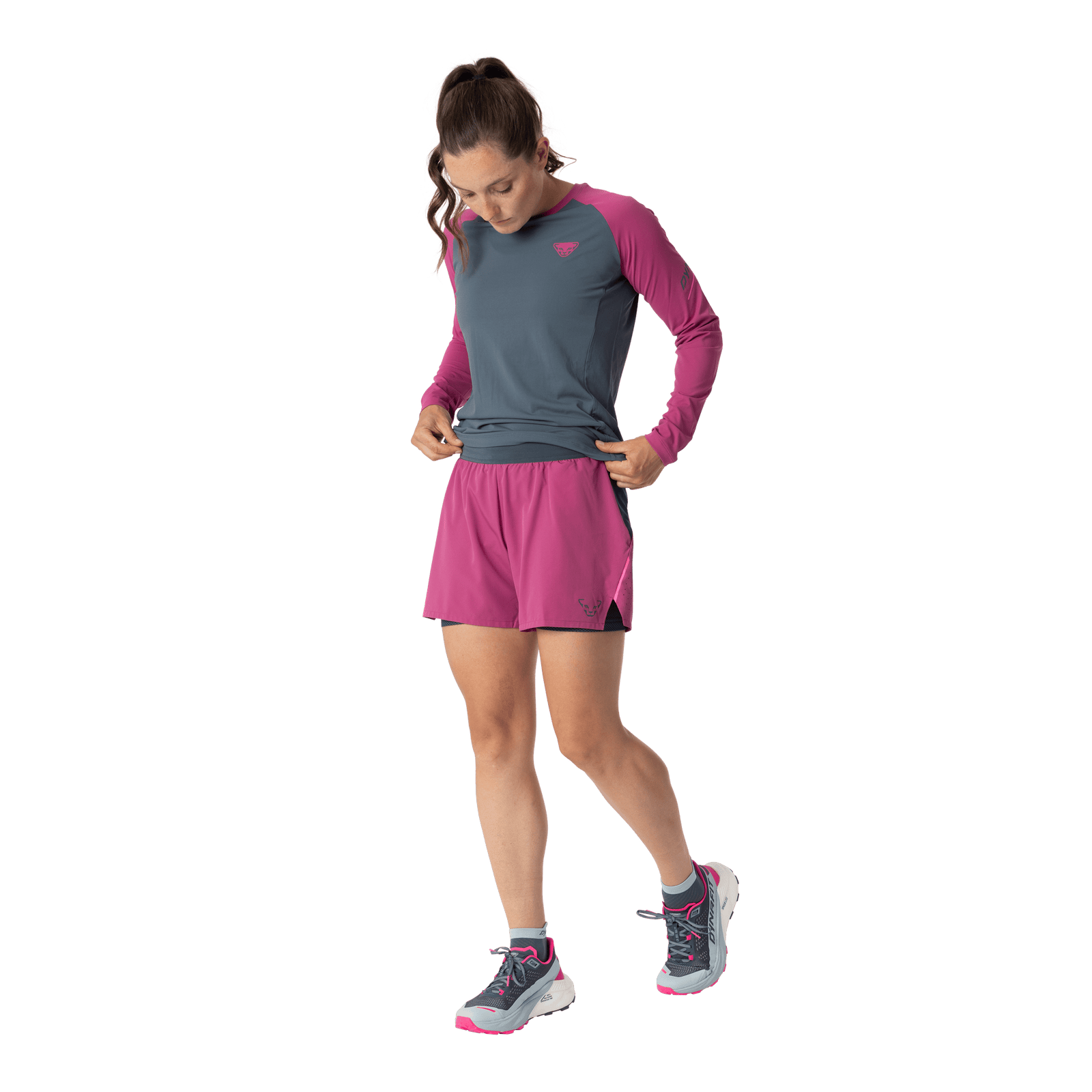 Pantaloncini Alpine Pro 2in1 donna Magenta
