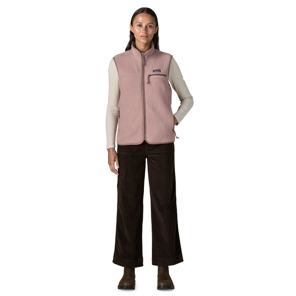 Gilet Retro Pile Donna Stingray Mauve