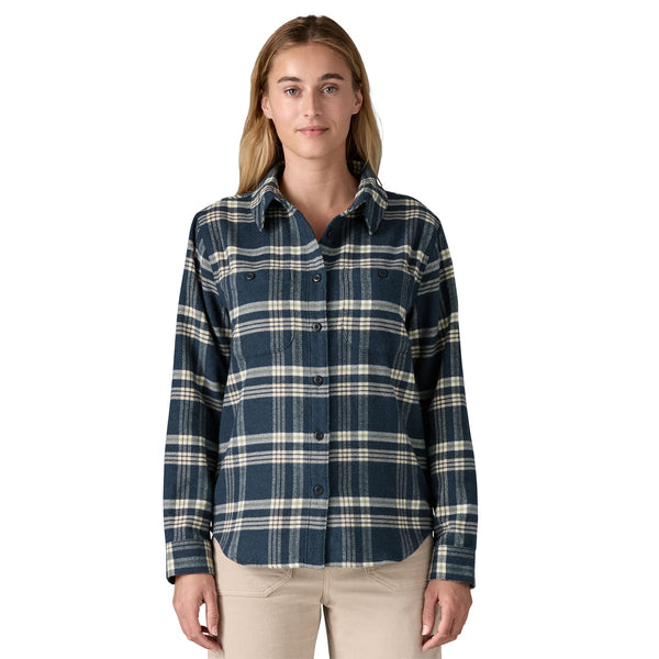 Camicia Fjord Flannel Donna Sunken Blue