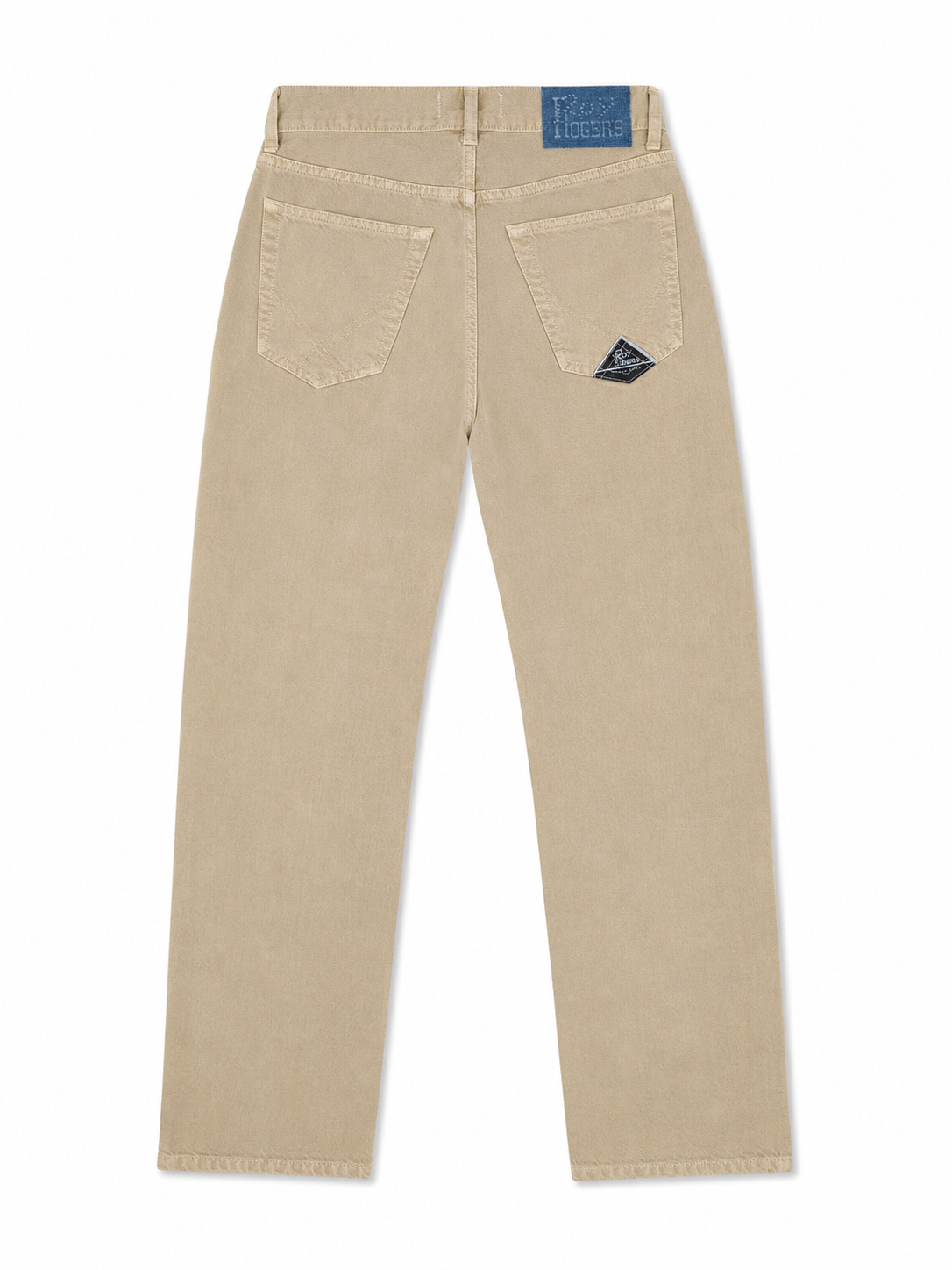 Pantalon Cult Wide Beige Hombre Mineral Dyed Beige