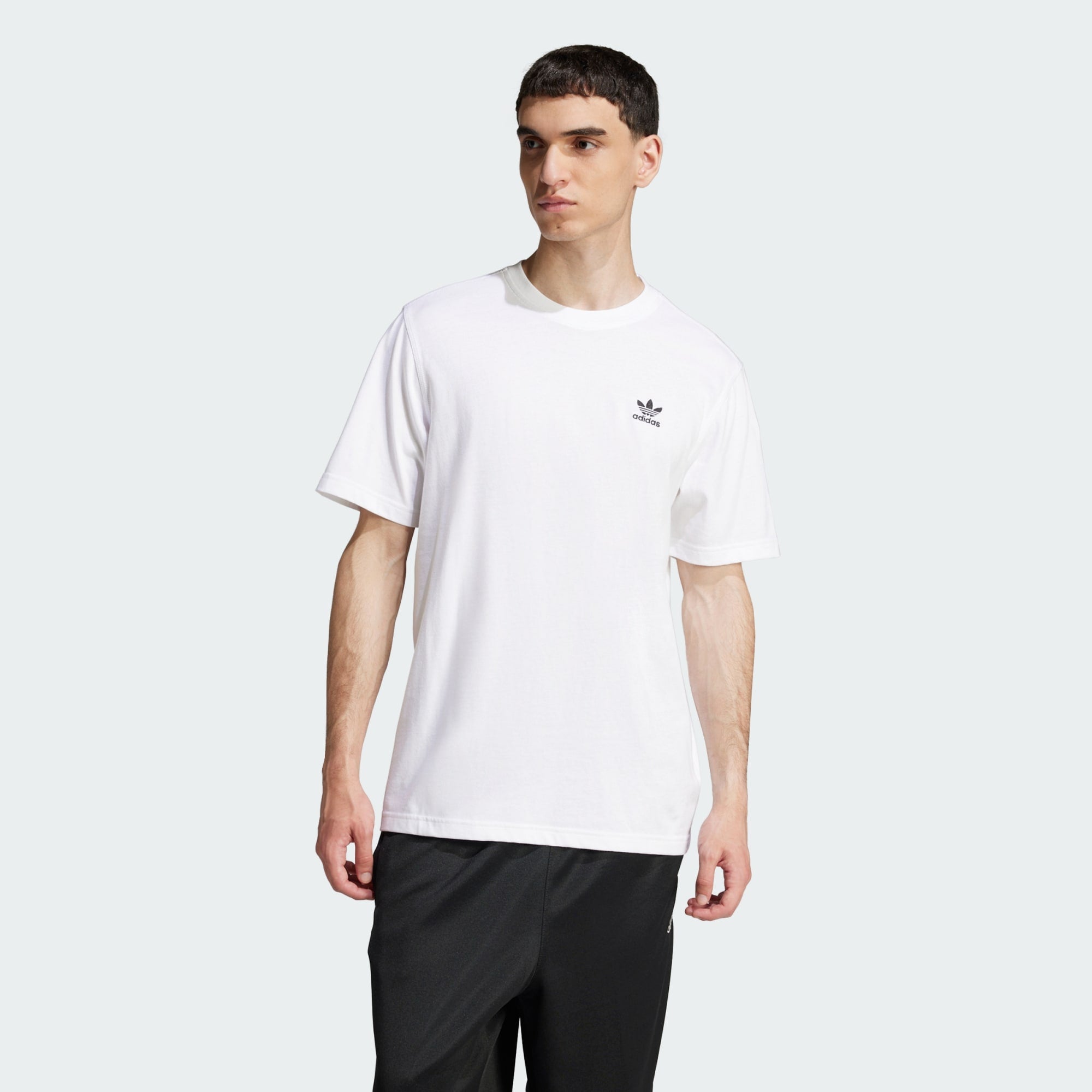 Camiseta Trefoil Essential Hombre White