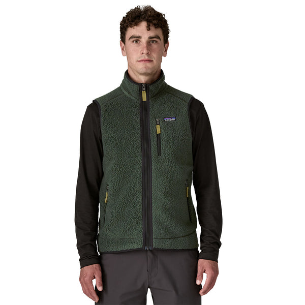 Gilet Retro Pile Uomo Old Growth Green