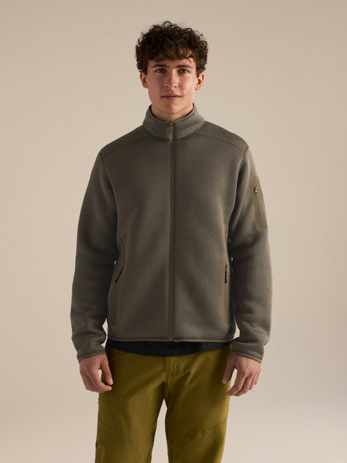 Cardigan Covert Homme Mongoose Heather