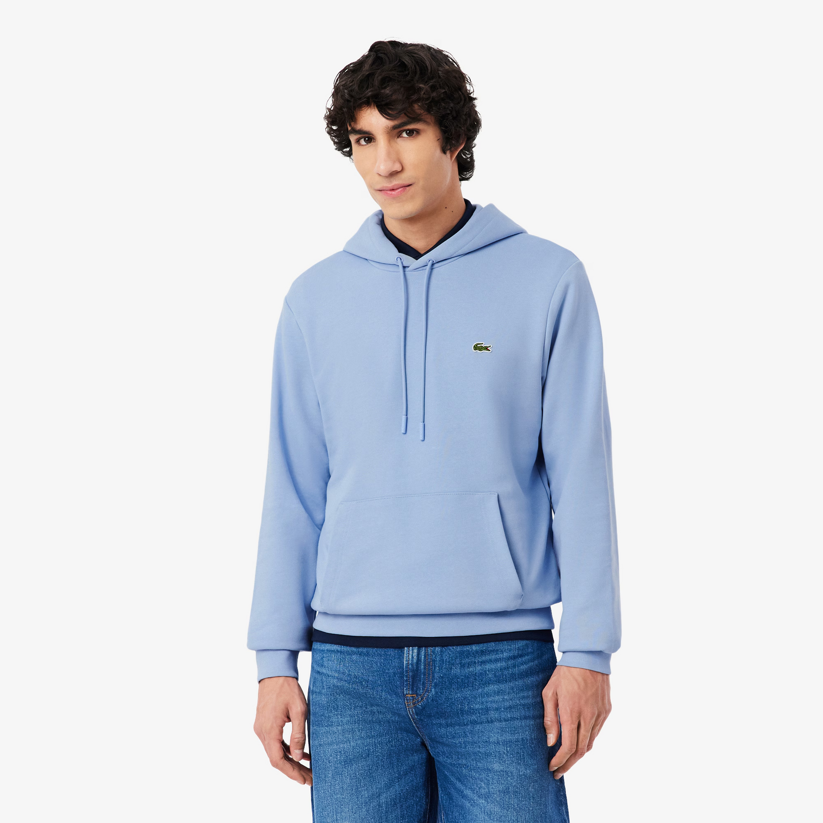 Maglia Classic Fit Hoody Uomo Light Blue