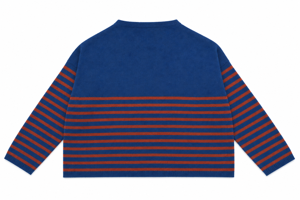 Pull Sophie Stripe Femme Aviatore/Burgundy