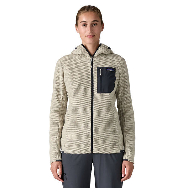 Maglia R1 Air Full-Zip Hoody Donna Wool White