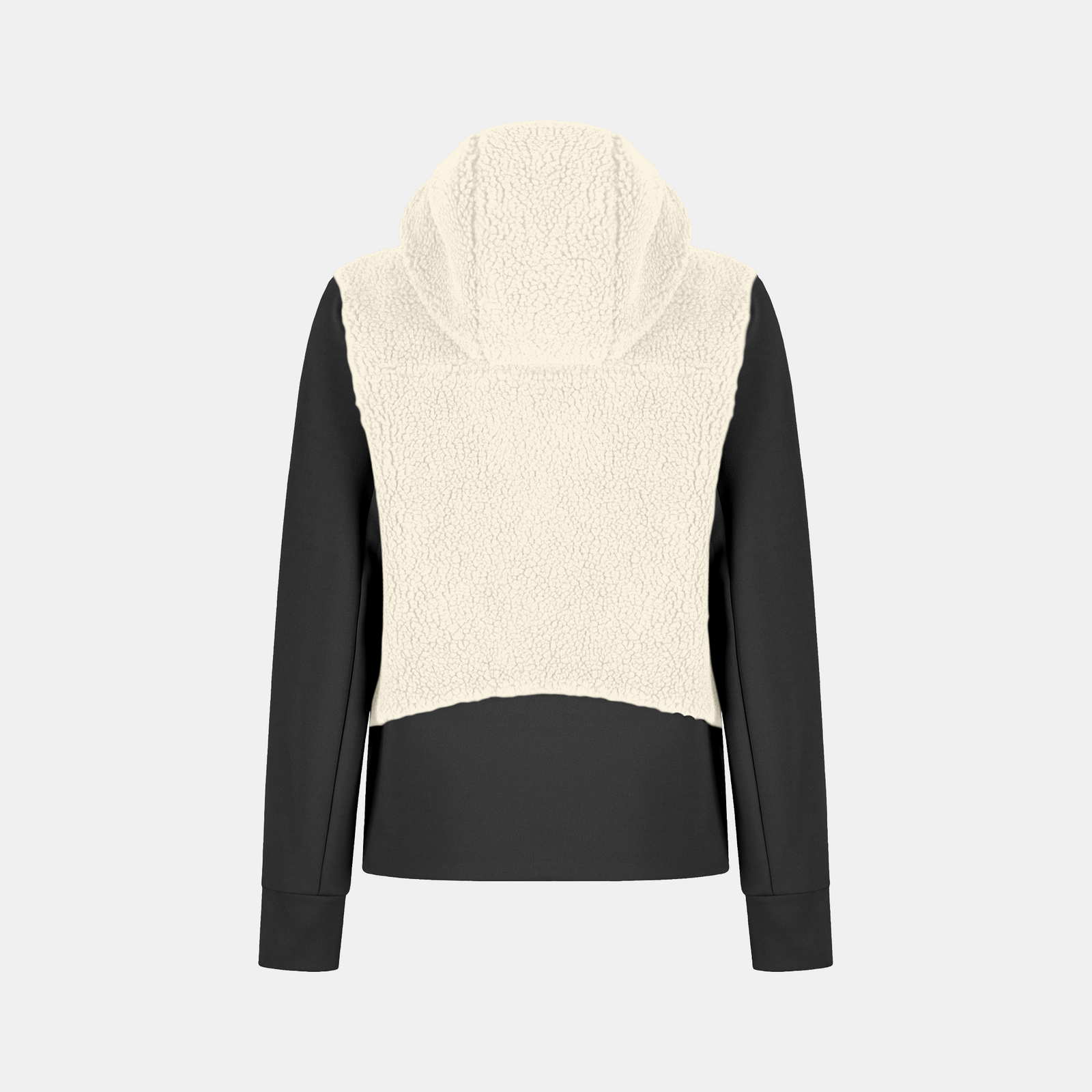 Giacca Sherpa Mix Donna Panna