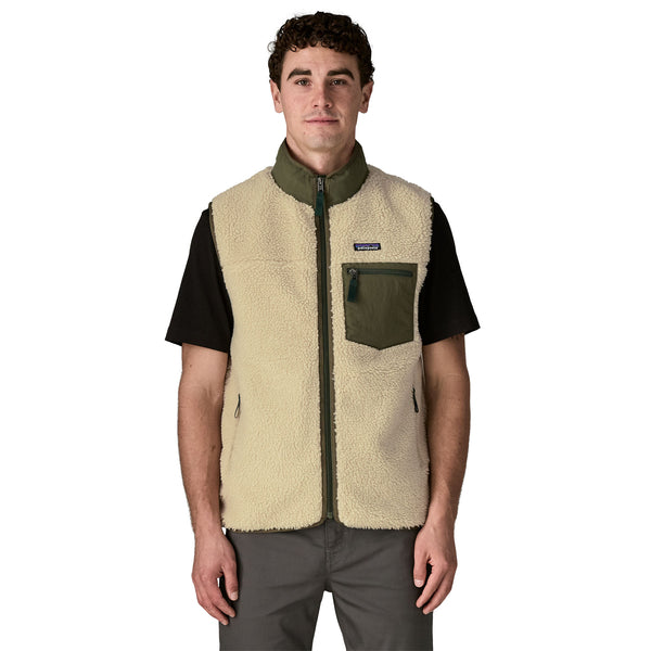 Gilet Classic Retro-X Fleece Uomo Dark Natural/Basin Green