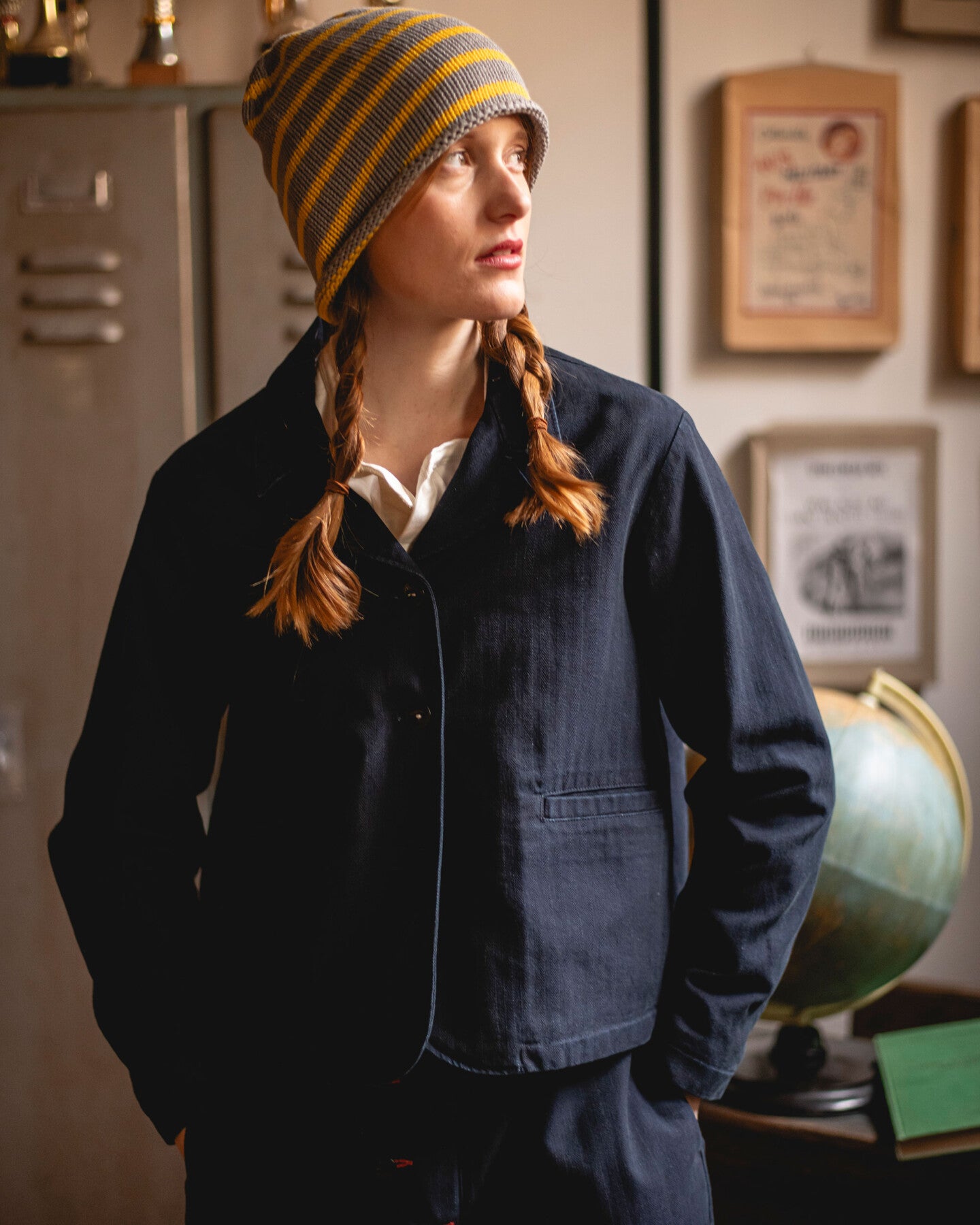 Frau 138 Jacke Indigo