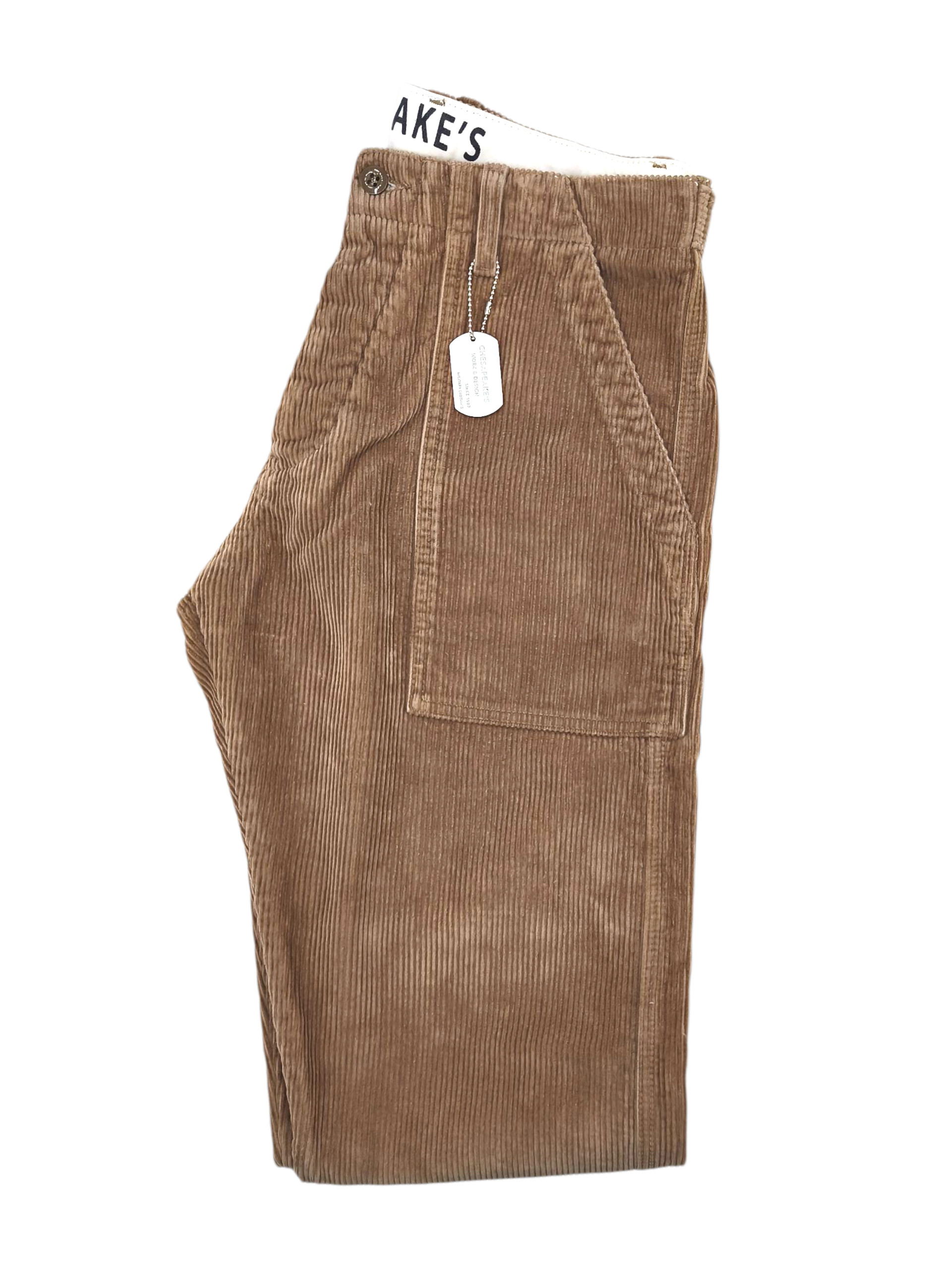 Pantaloni Corduroy Graves Uomo Camel