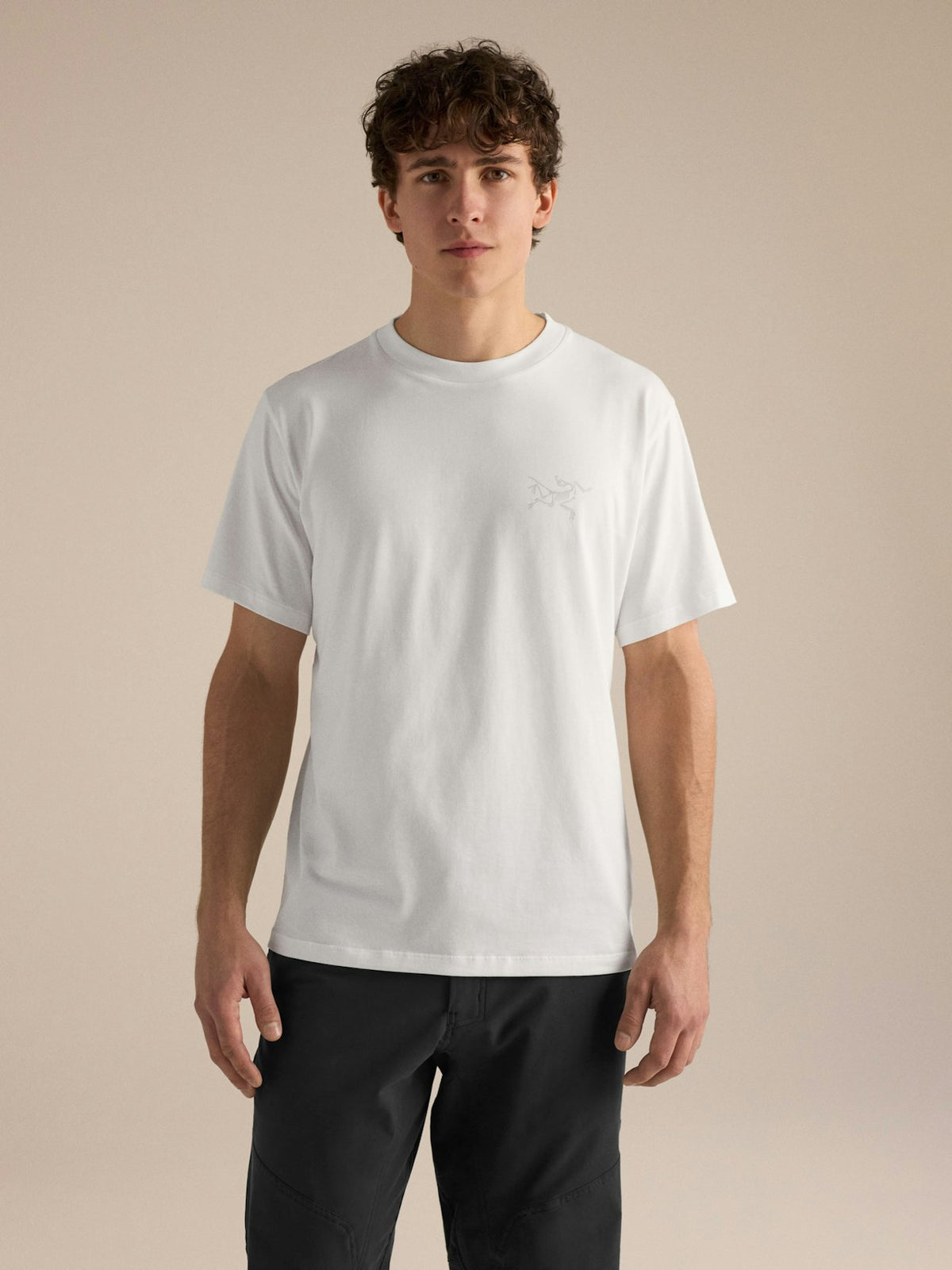 Camiseta Kragg SL Cotton Hombre White Light