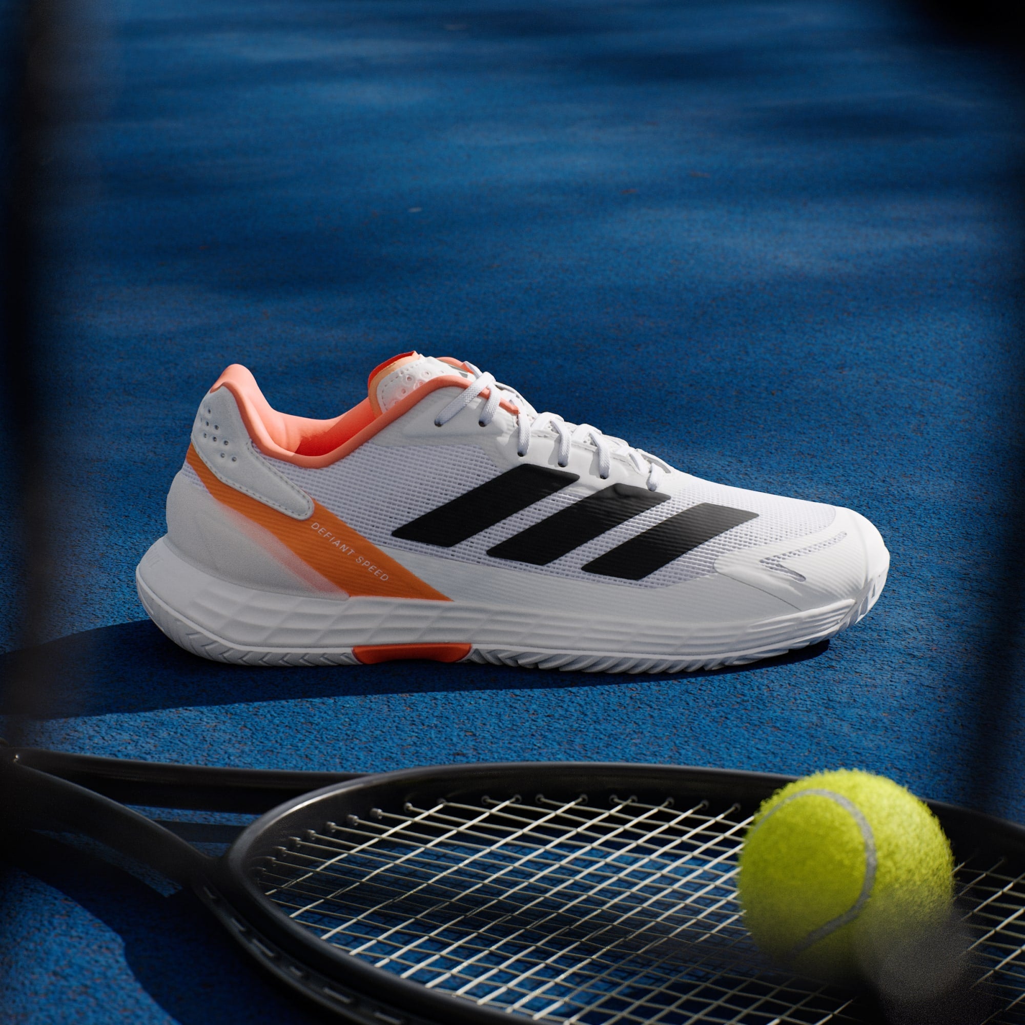 Zapatos de tenis Defiant Speed 2 Hombre Cloud White/Core Black/Lucid Orange