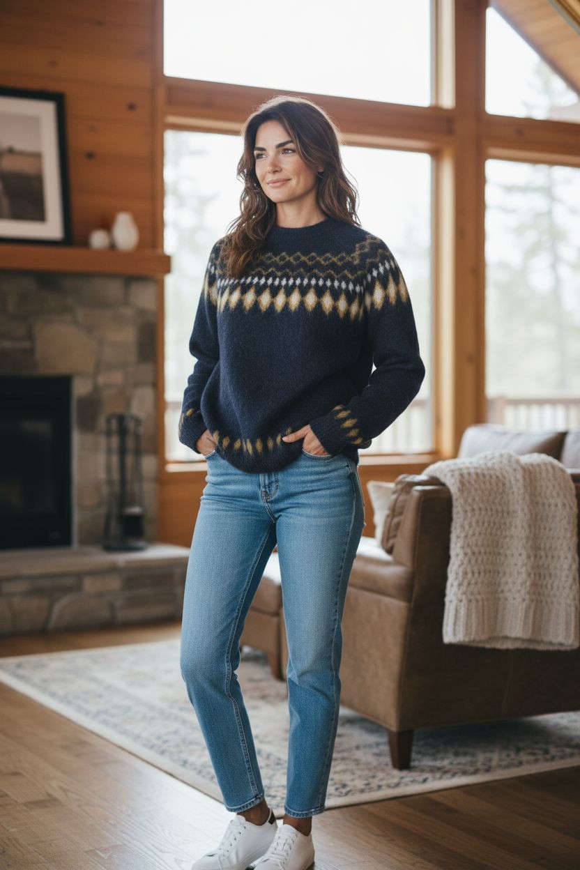 Maglia Larsen Donna Navy