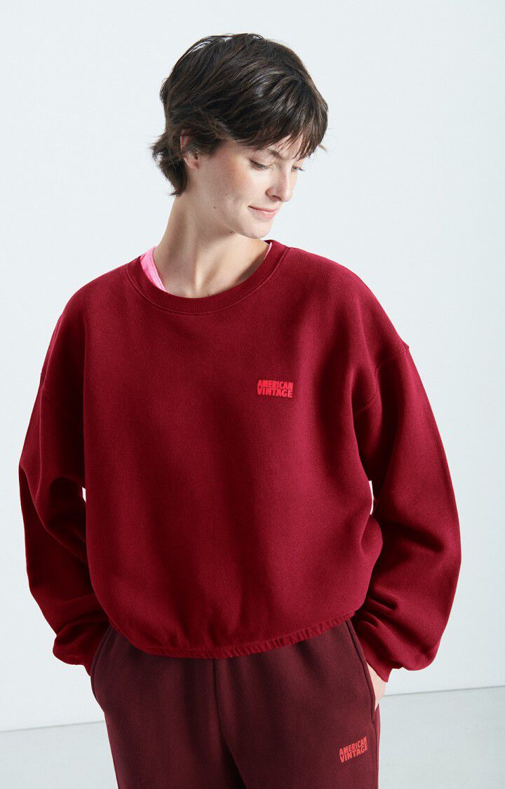 Frau Izubird Pullover Borgogna Vintage