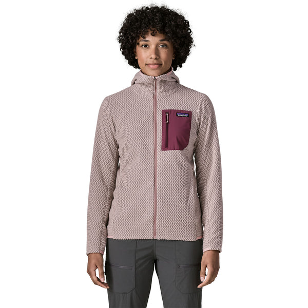 Maglia R1 Air Full-Zip Hoody Donna Stingray Mauve