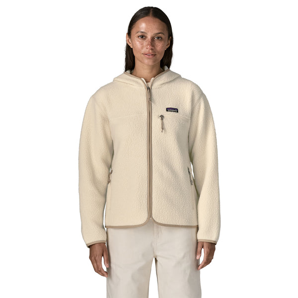Women's Reto Pile Hoody Jumper Natural