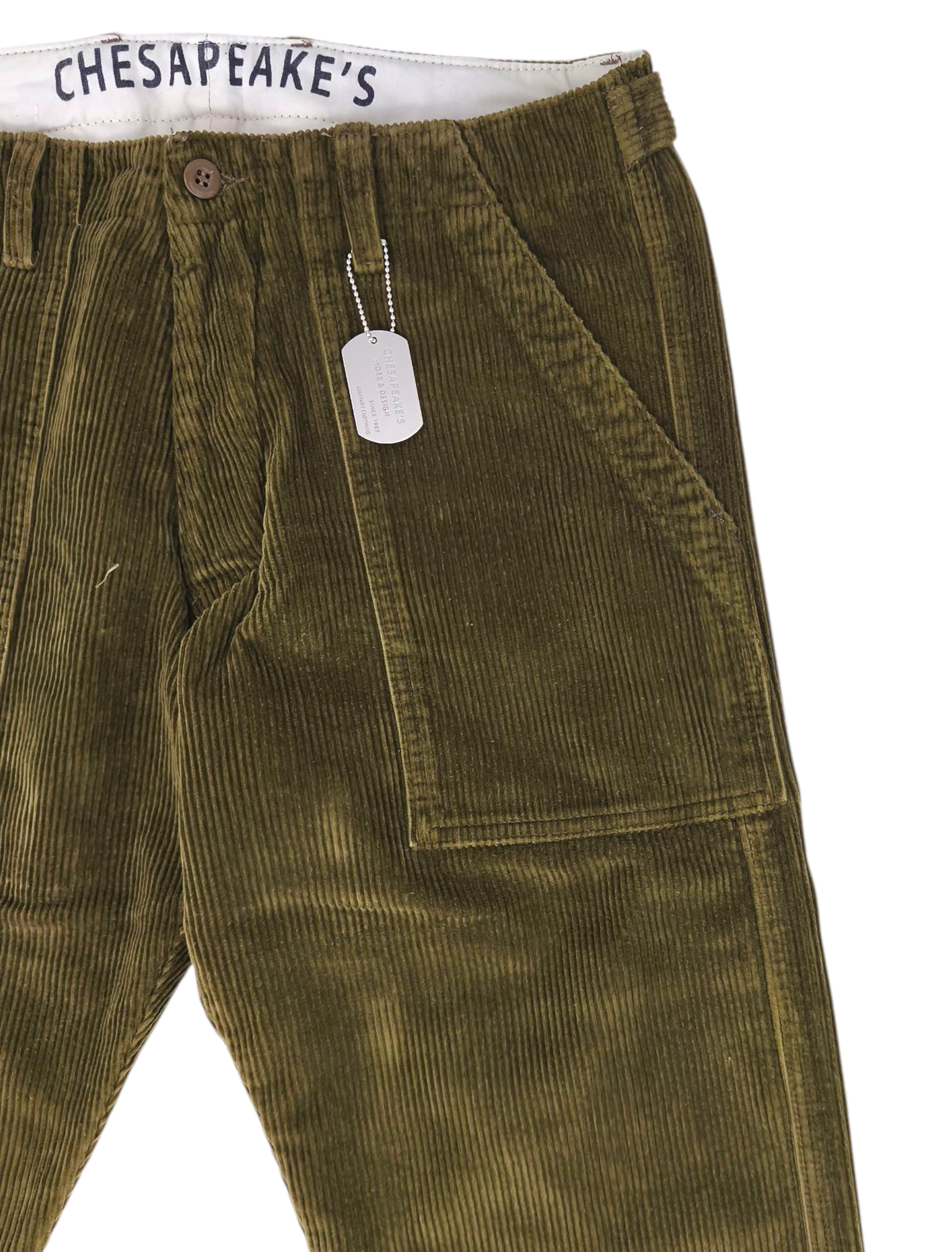 Pantaloni Corduroy Graves Uomo Army Green