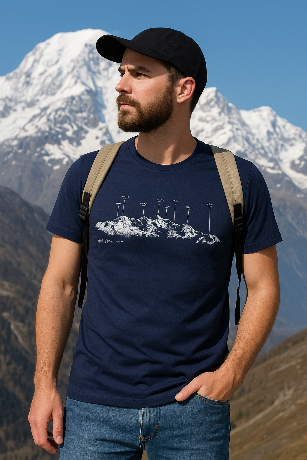T-shirt The Peaks Uomo Midnight Navy